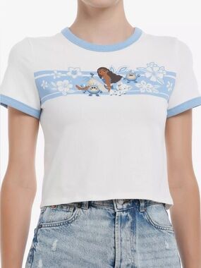 Her Universe- Disney’s Moana Blue Ringer Baby Tee
